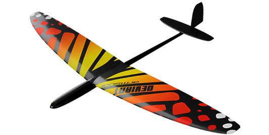 Deviant 1m one-piece wing electric glider