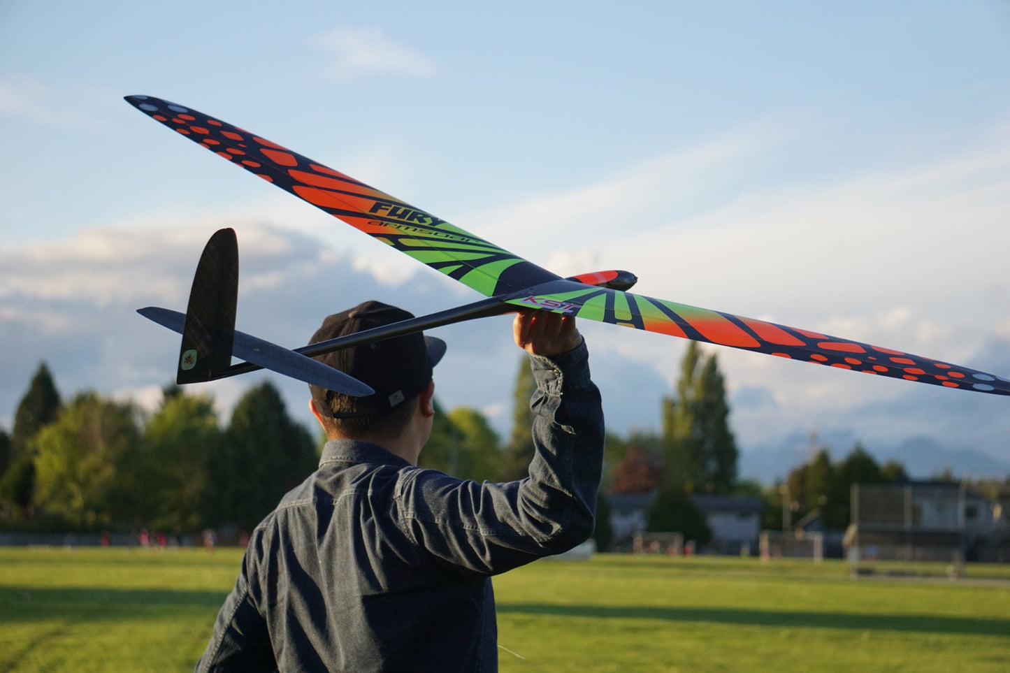 Fury 1.5m two-piece wing electric glider